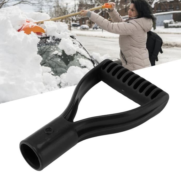 Manche De Bêche Yililay - Forme D - Plastique Noir - Pour Pelle, Fourche Outils Jardin