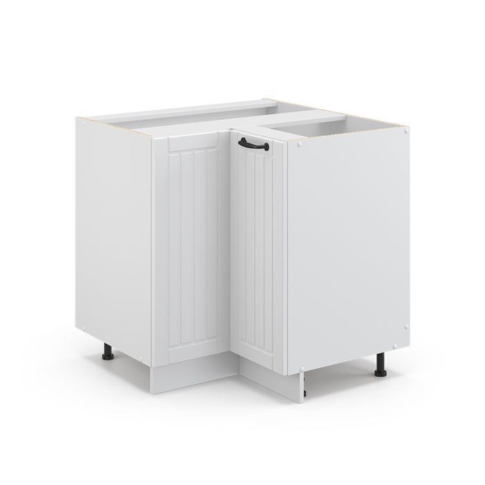 Vicco Cuisine en angle Fame-Line, Anthracite Haute brillance, 190x60cm , PT Chêne | Leroy Merlin