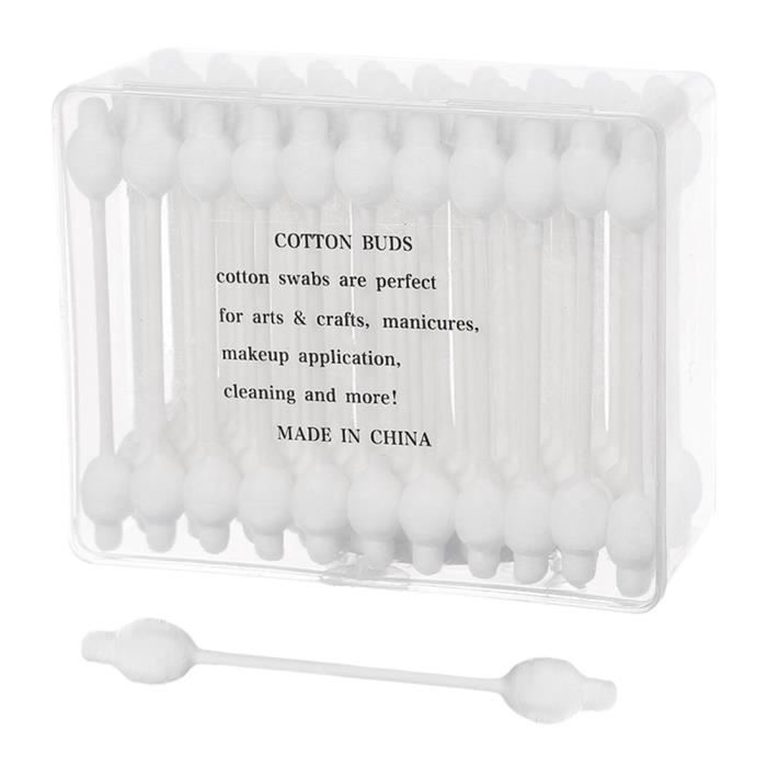 Écouvillon jetable 110pcs coton-tige à double tête portable Q-tips  multi-usage pour la maison bébé COTON-TIGE - CURE-OREILLE - Cdiscount Au  quotidien