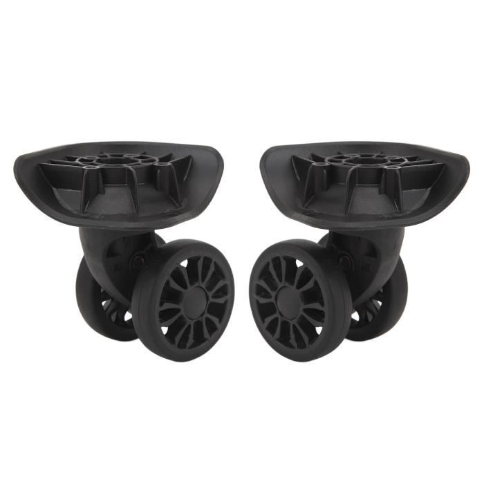 Paire De Roulettes De Remplacement Pour Valise – Roues Pivotantes 41 Mm, En PVC, Pour Réparation DIY