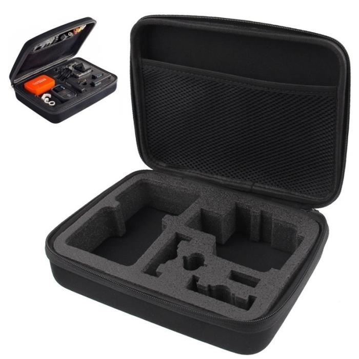 Mallette de rangement GoPro Resistant aux chocs EVA Boitier etanche portable Xiaoyi Taille 22 5 cm x 17 5 6 7 Noir