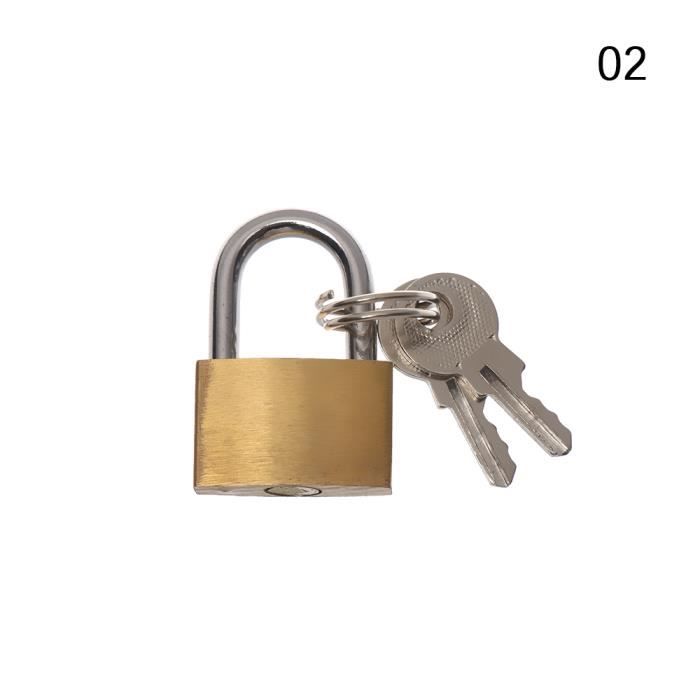 Lot De 2 Mini Cadenas 23 Mm - Pour Valise, Sac, Maison, Voyage - Petit Et Pratique