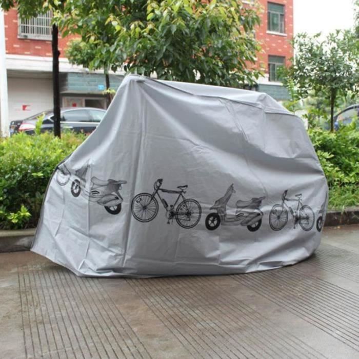 Color : White , Size : Medium Housse De Moto,Housse Protection pour Moto Couverture de motoTransparent couvre toutes les saison des couvertures de pluie de vélo à vélo étanche à l'étanche M L XL 