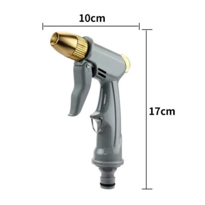Pistolet Avec Raccords Multiples Pistolet D'arrosage 8 Modes - Pour Jardin, Lavage Voiture Et Animaux, Haute Pression, Avec 4 Connecteurs, Ergonomique Pulvérisateur Jardin Haute Pression