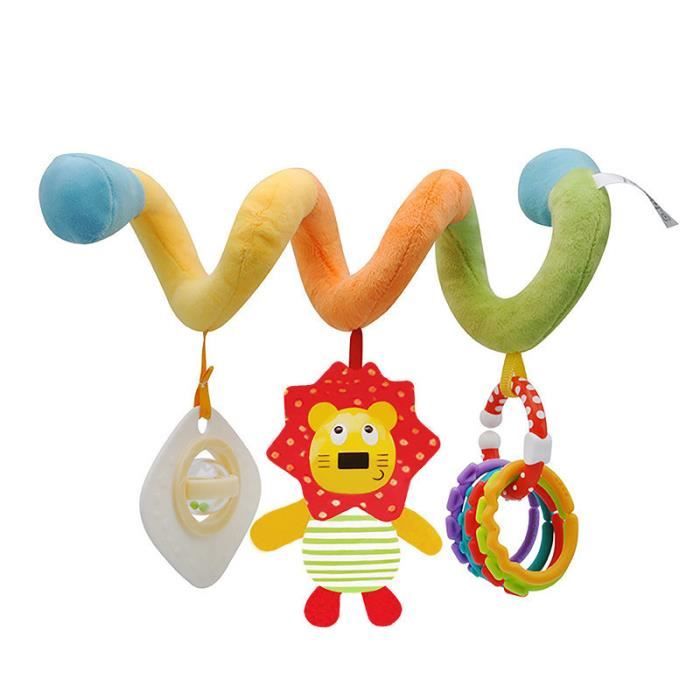 Hochet Spirale En Peluche DoerSpace – à Suspendre, Avec Clochette, Pour Poussette, Berceau, Dès Naissance