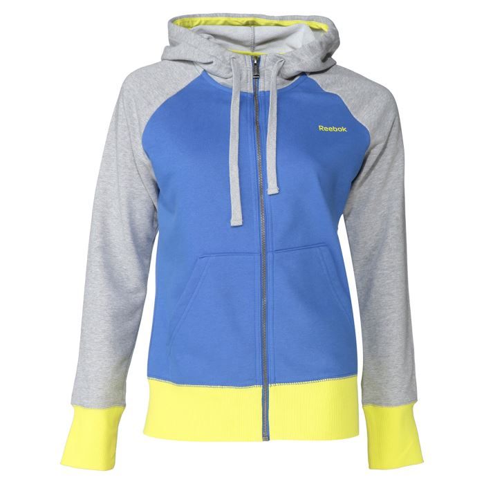 veste reebok femme bleu