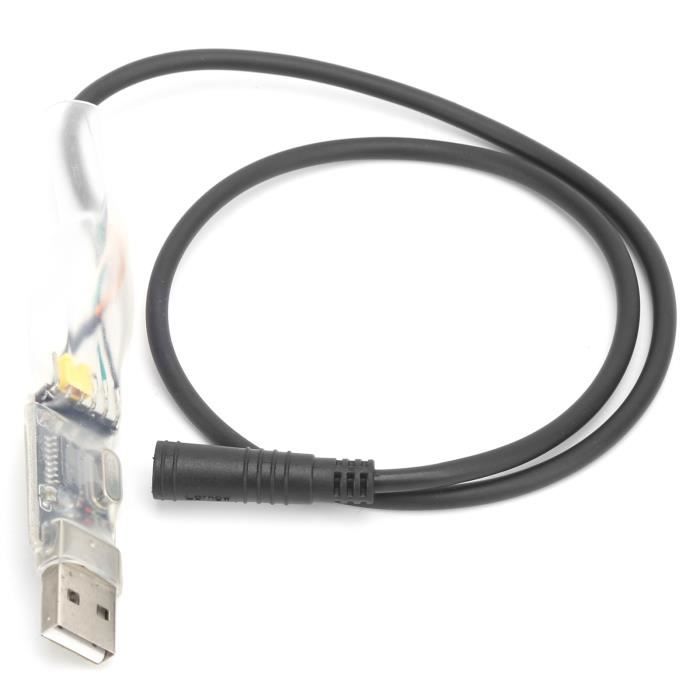 VBESTLIFE Cable De Programación USB, Motor De Bicicleta Eléctrica Cable De Programación USB Compatible Con BAFANG BBS01 BBS02 BBS03 BBSHD Mid Drive Motor