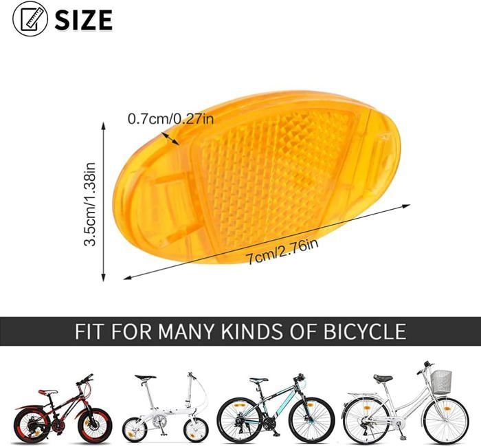 Cyclingcolors Catadioptre réflecteur Avant arrière vélo avec Support