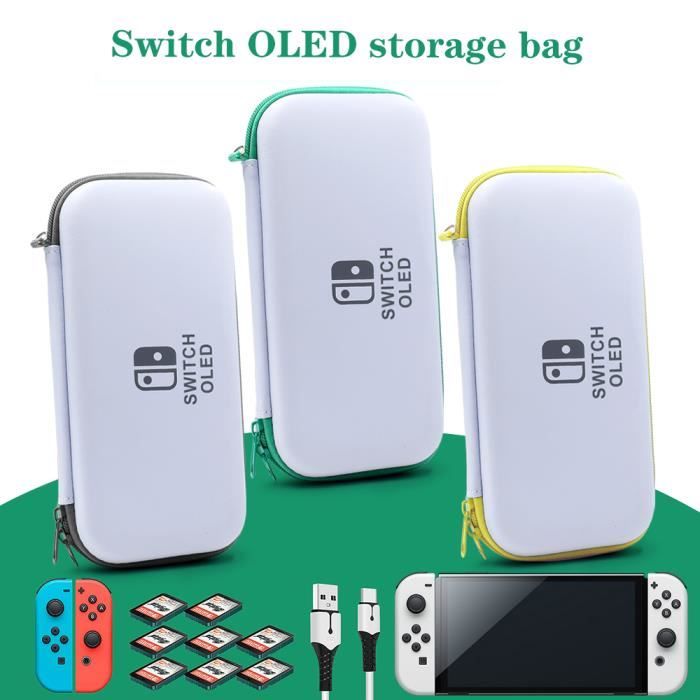 Housse Switch Pochette de transport pour Accessoire Switch/Lite/OLED  Sacoche Nintendo Switch à Coque Rigid - Gris - Cdiscount Informatique