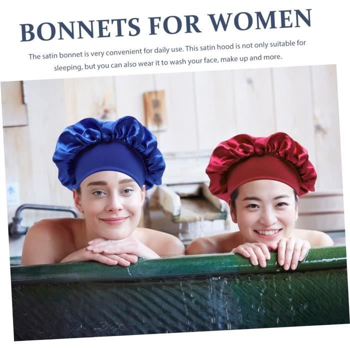 4 Pièces Bonnet De Nuit Bonnet De Protection Des Cheveux Turbans