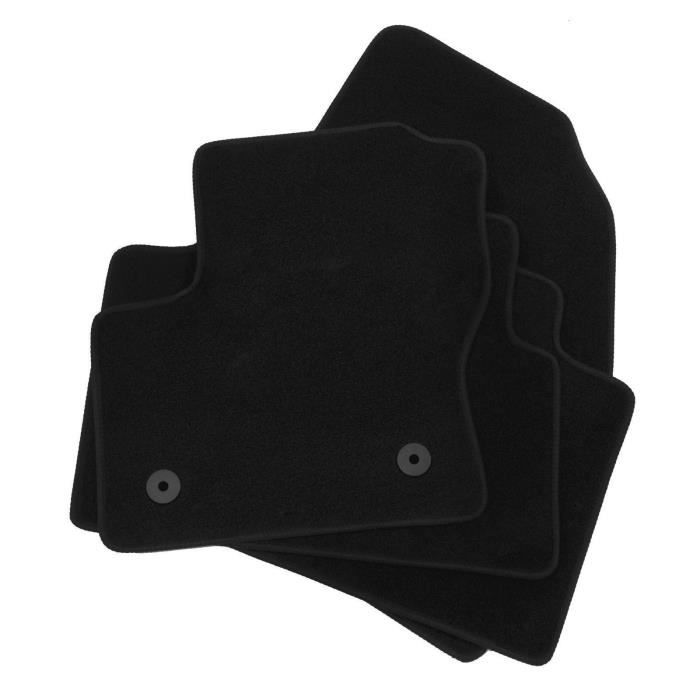 Tapis De Sol Avant Gauche Ford - Velours Noir, Spécifique Côté Conducteur, Modèle D'origine