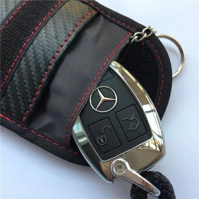 Lot De 2 Mini Etui Anti RFID Clé Voiture Portable, Pochette Anti RFID Cle Voiture Etui Blocage Rfid Pour Clef Voiture Keyless Protection Antivol Anti Piratage De Telecommande Vehicule1410cm 83832804