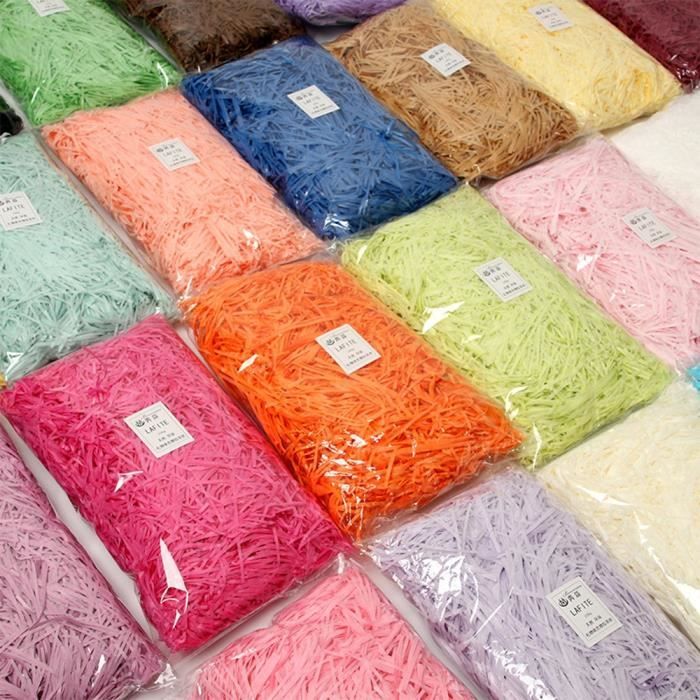Raphia Rose En Papier De Soie – 200 G – Pour Remplissage De Boîtes Cadeaux, Décoration – Réutilisable