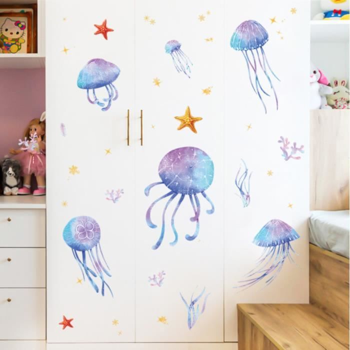 Lot De 9 Stickers Muraux Crayons Colorés - Autocollants PVC Amovibles Pour Décoration De Classe, Chambre D'enfant Ou Bureau - Motifs éducatifs Et Joyeux - 10