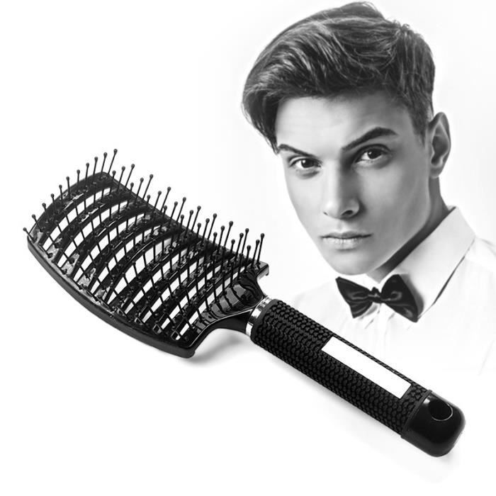 PEIGNE,black1--brosse cheveux bouclés brosse curly cheveux peigne cheveux  massage cuir chevelu masseur cuir chevelu brosse coiffeu - Cdiscount  Electroménager