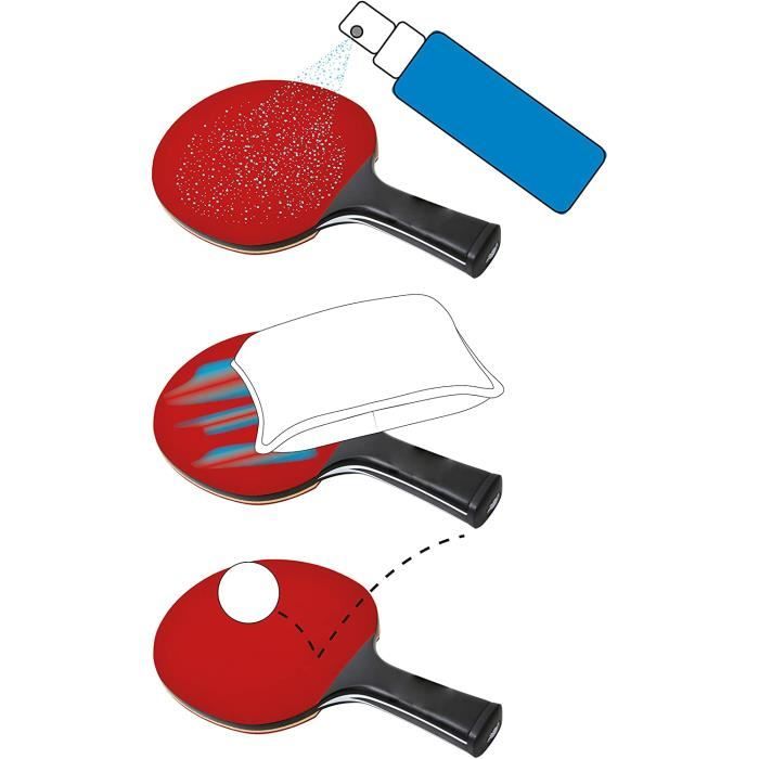 Éponge Nettoyante Pour Raquette De Tennis De Table – Caoutchouc Haute Qualité, Douce, 9x5,5 Cm – Entretien Du Revêtement