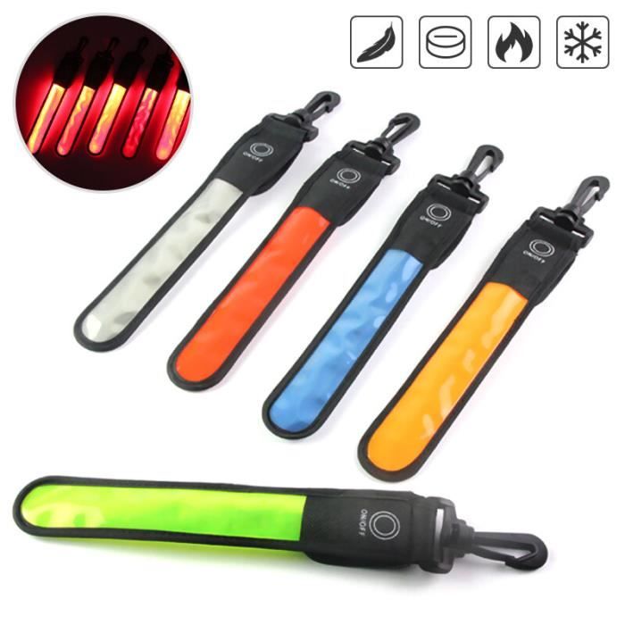 Lot De 6 Lampes LED à Clip Sporgo – Sécurité Réfléchissante – 2 Modes – Étanche IP67 – Pour Sac, Poussette, Jogging
