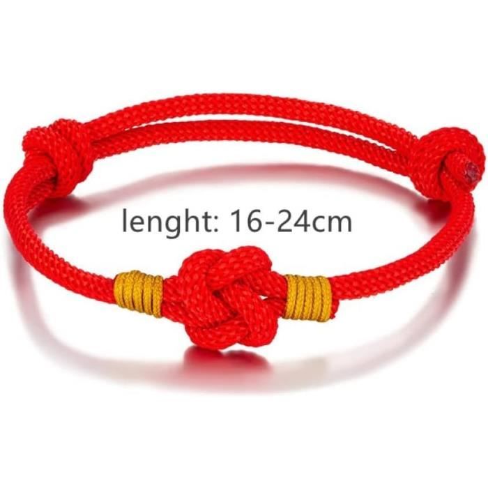 Bracelet Brésilien rouge coton homme femme Amitié Bonheur | eBay