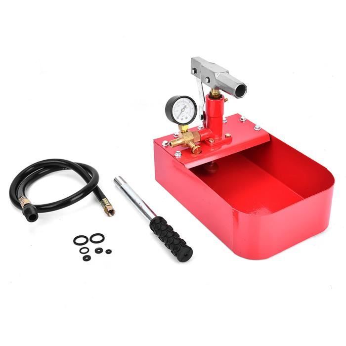 Pompe D'Essai Hydraulique Manuelle 5L - 0-40 Bar - Pour Tests De Pression Et Remplissage Solaire