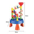 Table de jeu de sable et d'eau table de bac à sable pour enfants Ensemble de jouets de plage - Minifinker - 33x13x31cm - 32pcs-2