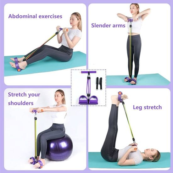 Dedang Corde de Tension Multifonctionnelle, Abdominal De Corde De Traction élastique Trainer