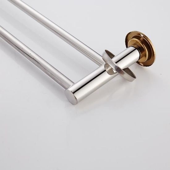 Porte-serviettes Inox 100cm Intirilife - Tige 19mm Brossé - Pour Salle De Bain Et Cuisine