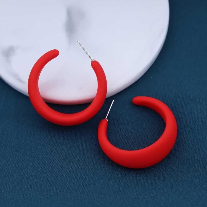 Boucles D'oreilles Créoles Plaqué Or - Modèle Joli Et Brillant - Neuf Sans Emballage