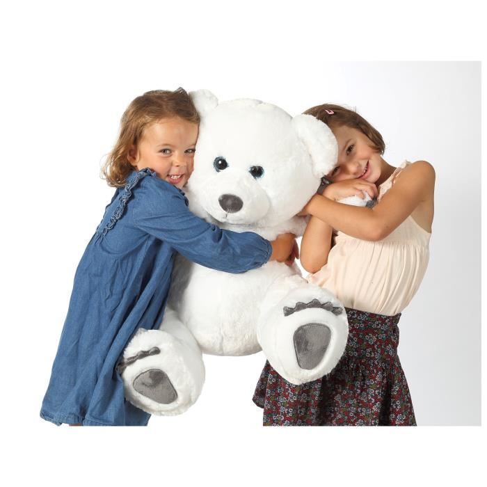 Peluche Ours Polaire GIPSY TOYS 80 cm Blanc Cdiscount Jeux Jouets