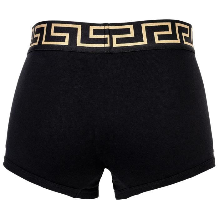 Versace Calecon Homme uni Paquet de 2 Noir gris Cdiscount Pret a Porter