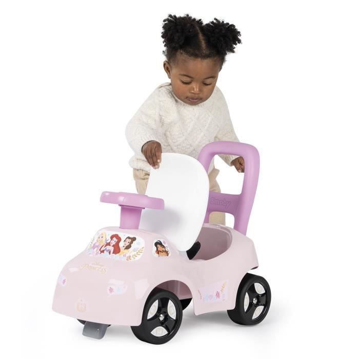 Smoby Porteur auto enfant 2 en 1 Disney Princesse Coffre sous la selle Des 10 mois Fabrication francaise Cdiscount Jeux Jouets