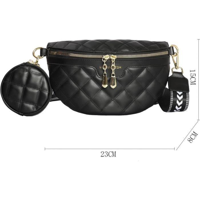 Sac à Bandoulière Demi-Lune Femme - Sac Messager Velours Côtelé Élégant, Crossbody Bag Avec Bandoulière Réglable