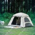 TD® Tente de camping tente monocouche entièrement imperméable en vinyle ouverture rapide tente de camping en plein air tente de terr-3