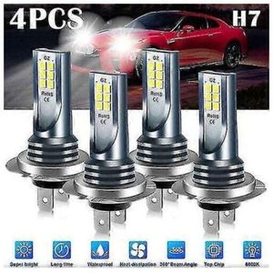 Ampoules H15 Canbus DEL Phare COB 80W 6000K Lumière Blanche Feu de jour