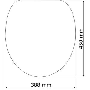 Abattant WC toilette 38 cm x 35 cm Cdiscount