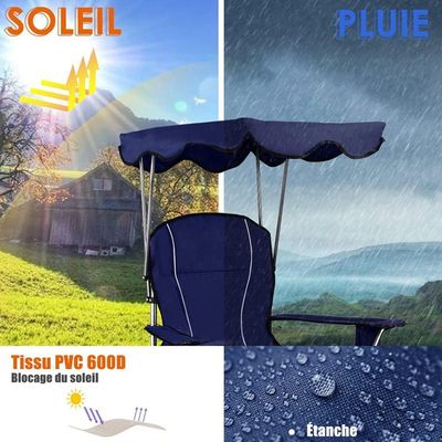 GIANTEX Lot de 2 chaises de camping inclinables, chaise longue avec repose-pieds amovible, dossier réglable en 4 positions, porte-gobelet, poche latérale et sac (2 verts