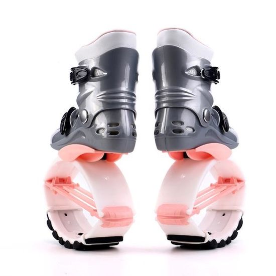 Chaussures de saut Kangourous - CHIGOODS - Bounce - Rose + Blanc - Taille 39-41 - Poids 70-90 KG
