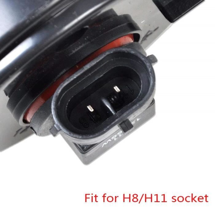 Cache Phare Antibrouillard Avant Pour Peugeot 107 2009-2012 - Housse De Protection ABS Noir - Côté Gauche - 2
