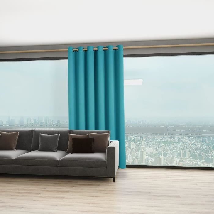 Rideaux de fenêtre occultants anti-bruit pour chambre à coucher et salon  Gris B-150 x 200 cm : : Maison