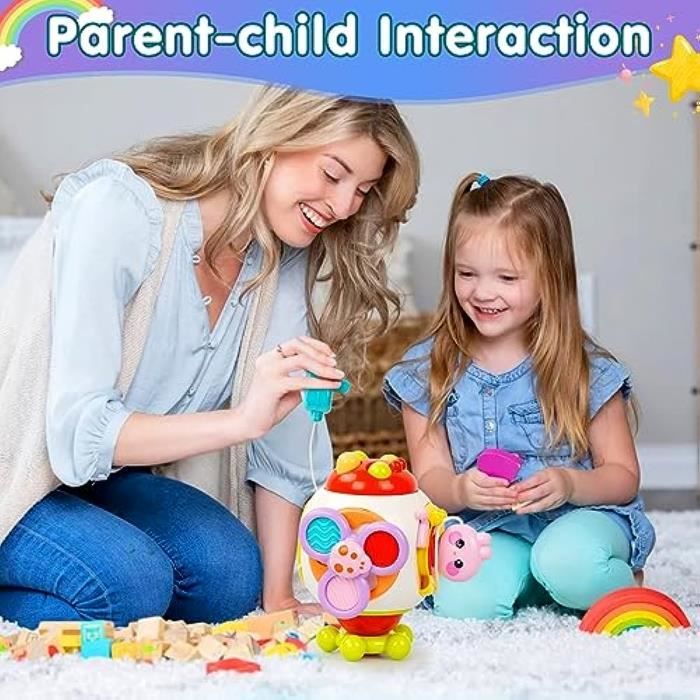 Jouets Montessori pour bébé de 18 mois, jouets sensoriels pour tout-petits,  jouets pour nourrissons de 1 à 2 ans, garçon et fille, cadeaux  d'anniversaire, activité de traction, motricité – les meilleurs produits