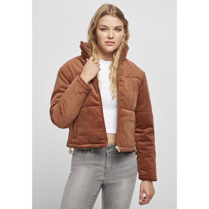 Urban Classics Doudoune Corduroy Femme Veste d hiver bordeaux Bordeaux Cdiscount Pret a Porter