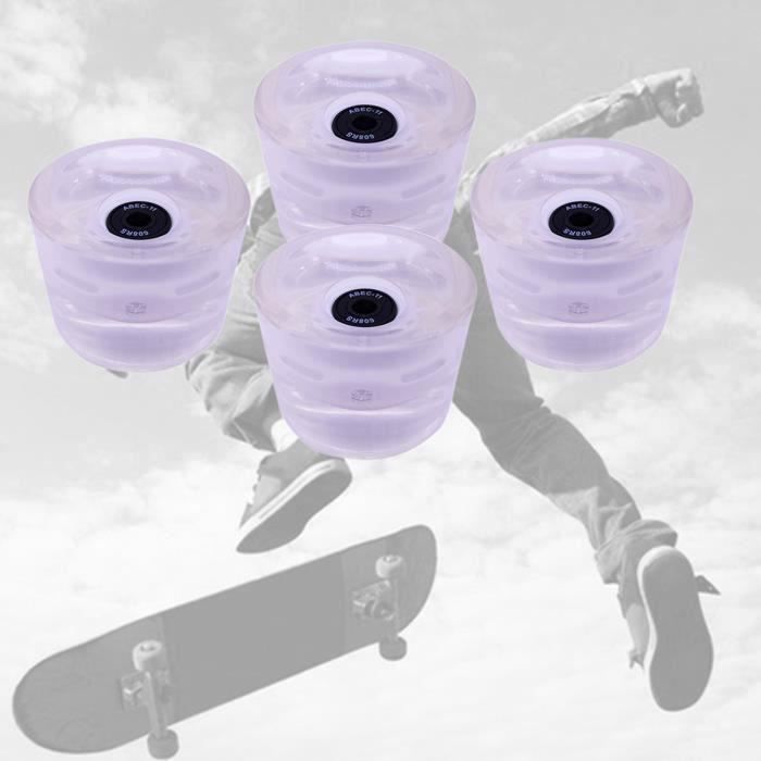 Roues de Skateboard blanches unies