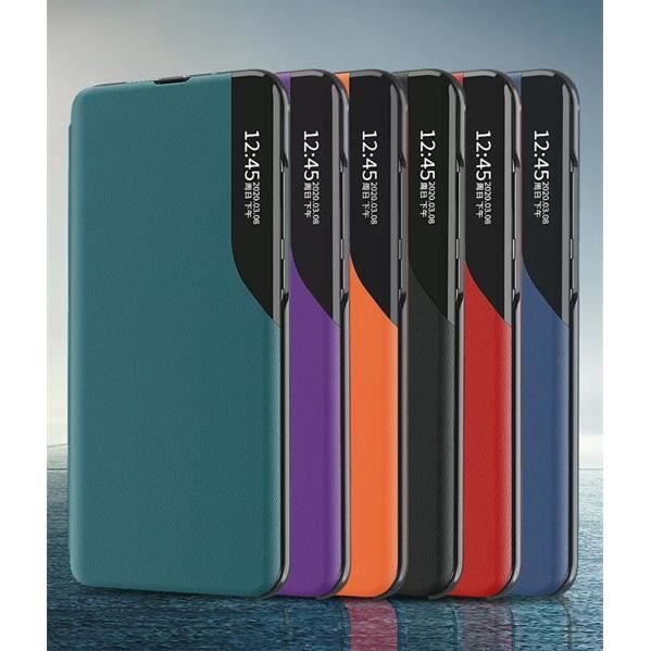 Étui Cuir Samsung Galaxy S20 FE (5G), Orange Clear View Fenêtre Latérale  Transparente Housse à Rabat Élégant 360˚ Protection