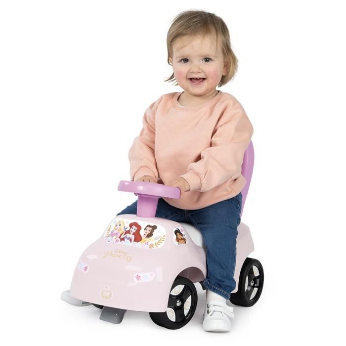 Smoby Porteur auto enfant 2 en 1 Disney Princesse Coffre sous la selle Des 10 mois Fabrication francaise Cdiscount Jeux Jouets
