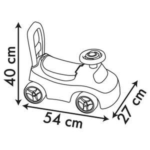 Porteur Auto Smoby Dory - Pour Bébé Dès 10 Mois