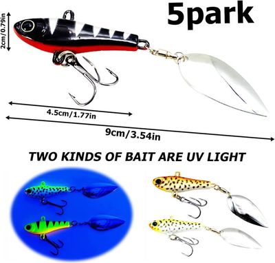 Appât Brochet Perche Bar Lot De 3 Leurres De Pêche - Appâts Simulation Poissons 27g Pêche Carnassiers Appât Brochet Perche Bar Lot De 3 Leurres De Pêche - Appâts Simulation Poissons 27g Pêche Carnassiers