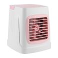 Climatiseur USB Portable – Nosheir – Refroidisseur d'air 400ml avec LED – Pour Bureau, Chambre et Camping – Rose