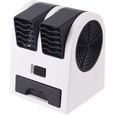 1 Mini Ventilateur USB Refroidisseur D'air, Climatiseur Portable Humidificateur De Bureau Pour Maiso ACCESSOIRES FABRICATION MAISON