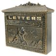 PrixPrime - Boîte aux Lettres Vintage en Fonte de Cheval Couleur Rouille-0
