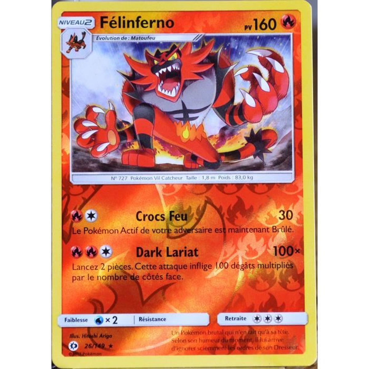 Carte Pokemon 26 149 Felinferno 160 Pv Reverse Sm1 Soleil Et Lune Cdiscount Jeux Jouets Carte Pokemon 26 149 Felinferno 160 Pv Reverse Sm1 Soleil Et Lune Cdiscount Jeux Jouets