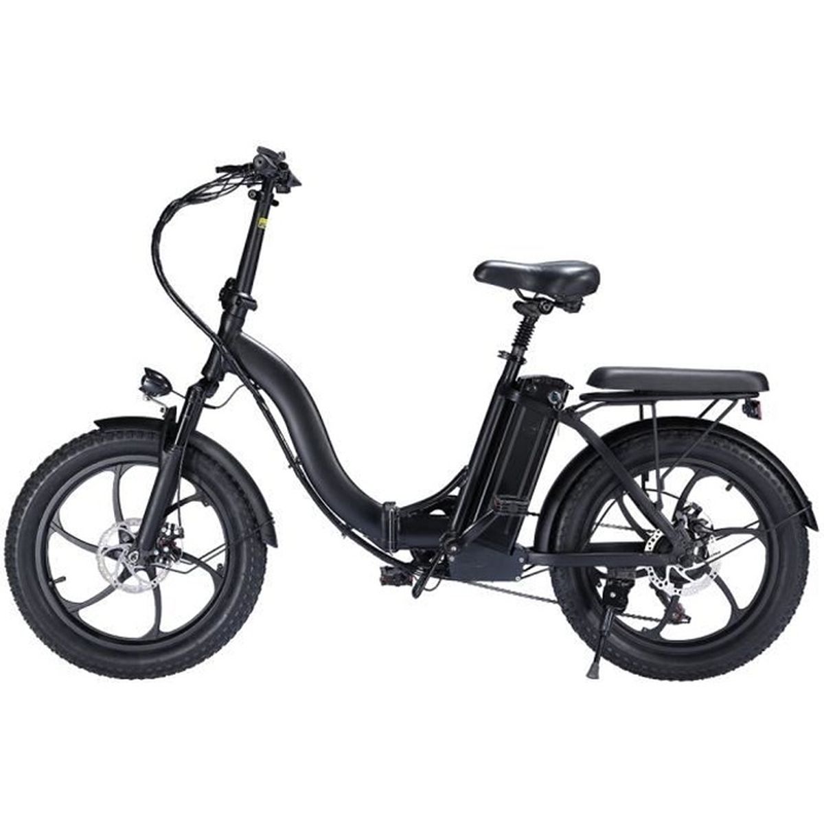 Vélo électrique 20 pouces,48V vélos VTT Shimano 7 vitesses Batterie Amovible,Homme et Femme
